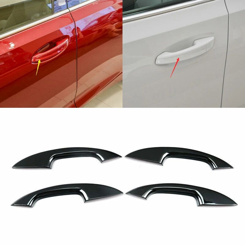 CADILLAC CT5 CT5 V CT5 V BLACKWING GLOSS BLACK LIGHTED DOOR HANDLE COVERS